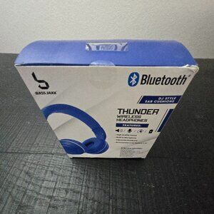 BASS JAXX- Bluetooth Thunder Wireless Headphones with DJ Style Ear Cushions.